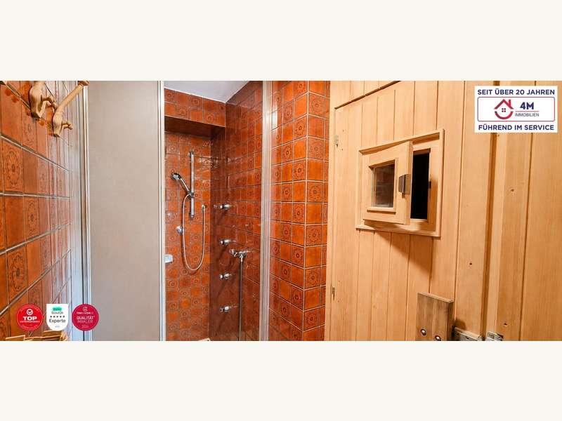 Sauna mit Dusche - Bild 23 von 24 Einfamilienhaus in 1100 - 23