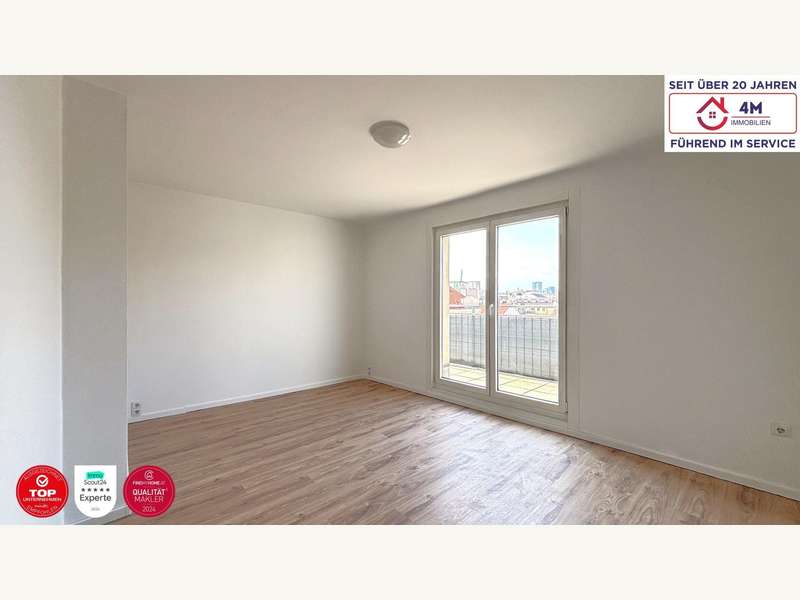 Wohnzimmer - Bild 2 von 8 Dachgeschosswohnung in 1100 - 2