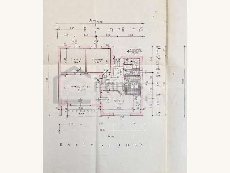 Grundriss Erdgeschoss - Bild 16 von 18 Haus in 7122 - 16