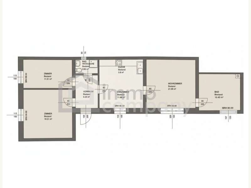 Grundriss - Einfamilienhaus Wiesen - Bild 14 von 15 Einfamilienhaus in 7203 - 14