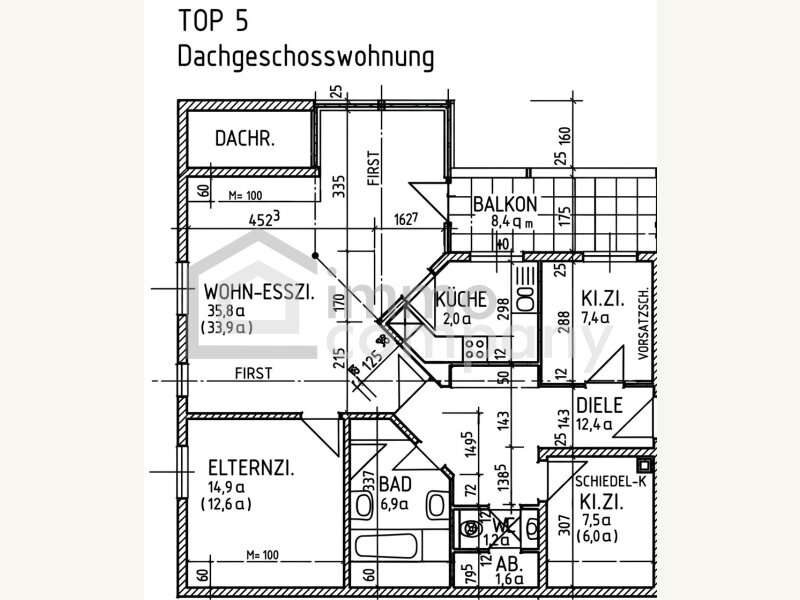 Vandans Dachgeschosswohnung - Bild 21 von 23 Dachgeschosswohnung in 6773 - 21