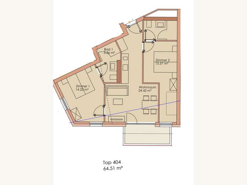 404 - Eigentumswohnung Fieberbrunn - Bild 20 von 20 Eigentumswohnung in 6391 - 20