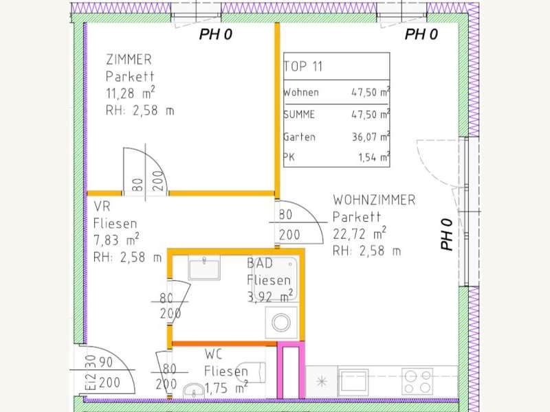 Eigentumswohnung in 2500  - 7