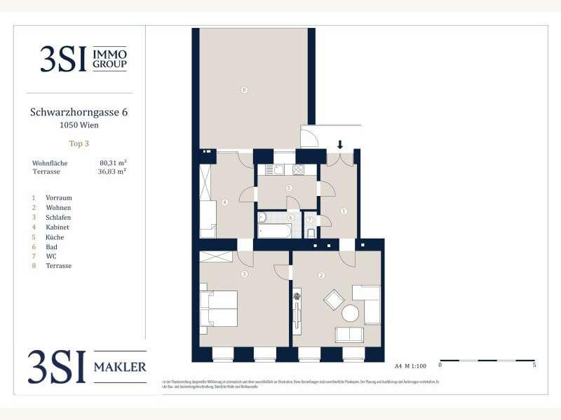 Wohnung in 1050  - 5