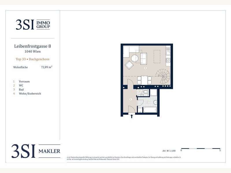 Dachgeschosswohnung in 1040  - 21